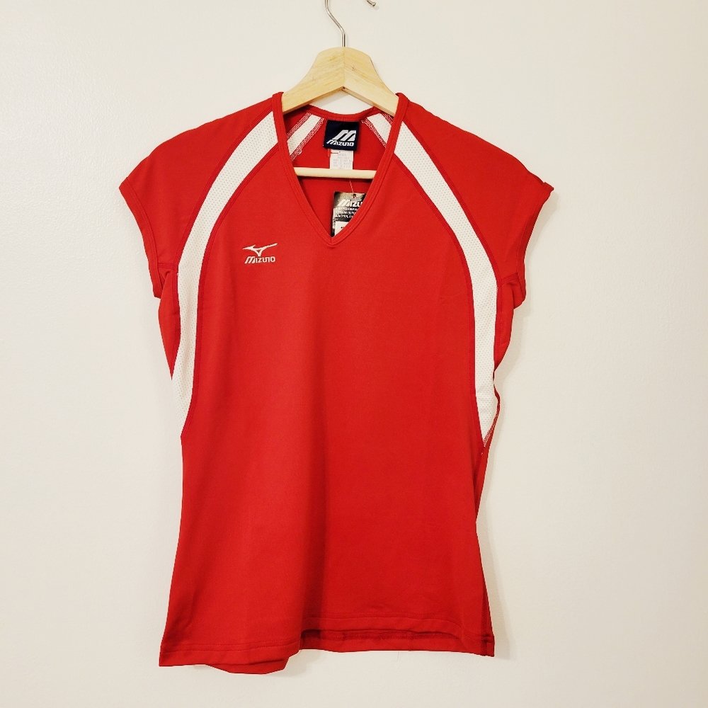 NWT Mizuno Red Athletic Shirt Sz XS